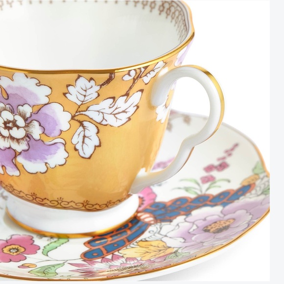 Wedgwood Butterfly bloom yellow teacup - Picture 2 of 6